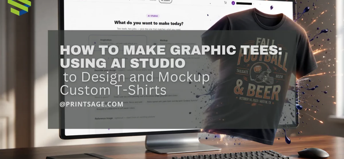 How to Make Graphic Tees: Using AI Studio to Design and Mockup Custom T-Shirts with PrintSage